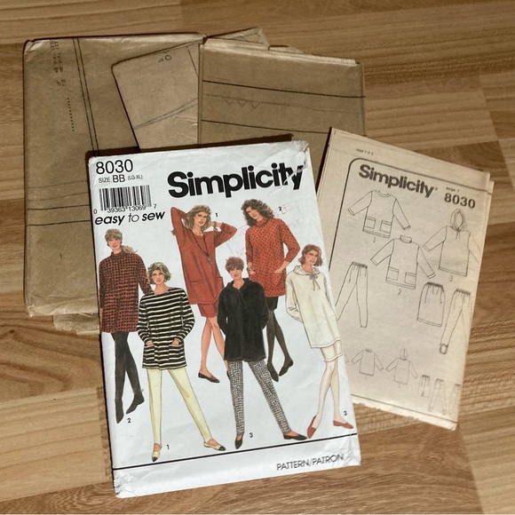 1992 Simplicity Misses Pants, Skirt & Tunic 8030 - Picture 1 of 2